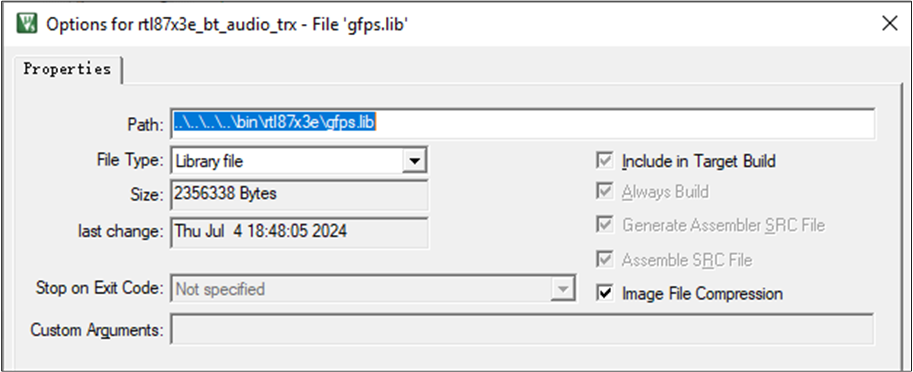 Building GFPS Library